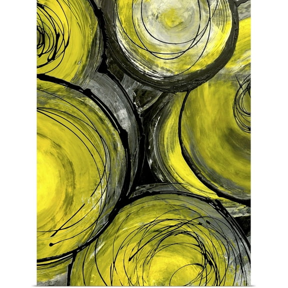 Great BIG Canvas | Rolled "Rush Hour Taxi" Poster Print