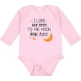 thumbnail image 3 of Inktastic I Love My Titi to the Moon and Back Boys or Girls Long Sleeve Baby Bodysuit, 3 of 5