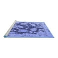 thumbnail image 2 of Ahgly Company Machine Washable Indoor Rectangle Abstract Blue Modern Area Rugs, 6' x 9', 2 of 4