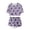 292Purple693, variant on MEZZALL Child Breathable Boys Girls Dinosaur Print Outfit Sets Summer Lightweight Cozy Kids Short Sleeve T-Shirts With Shorts Everyday Wear O-Neck Leisure Daily Clothing Sets