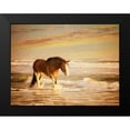 thumbnail image 2 of PHBurchett 14x12 Black Modern Framed Museum Art Print Titled - Sunkissed Horses V, 2 of 5