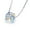 silver, variant on Color Magic Austrian Crystal Cube Necklace 14K White Gold plated Box Chain for Women Special Occasion Hoilday Birthday Everyday Wear