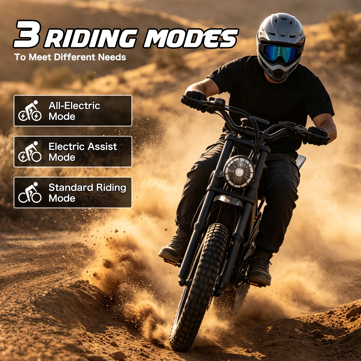 2500W Peak 750W Electric Bicycle 48V 25Ah, 20'' Fat Tire Mountain Ebike 37MPH 65Miles Range,7 Speeds, Removable Battery Adult Electric Bike UL2849