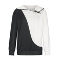 thumbnail image 4 of Puntoco Mujeres Primavera Impreso Manga Larga Cremallera Impresión Casual Tee tops Puntoco Puntoco-5945, 4 of 6