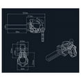 thumbnail image 3 of Metal Rear Bumper Tow Trailer Hook Drop Hitch Receiver for 1/8 1/10 RC Crawler CarXL6640, 3 of 6