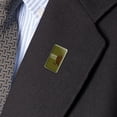 thumbnail image 2 of Bigfoot Doesn't Believe In You Either Metal Rectangle Lapel Hat Pin Tie Tack Pinback, 2 of 3