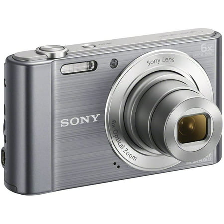 Sony Dsc-W810P Compact Digital Camera, 20.1 Mpix, 6X Optical Zoom Silver