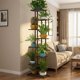 thumbnail image 2 of Yeshouse soporte para plantas de 8 niveles, capacidad para 9 macetas, estructura metálica, ideal para interior y exterior, perfecto para sala, balcón o esquina, 2 of 7