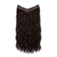 thumbnail image 1 of Extensiones de pelo sintético largo con clip, color marrón, con ondas y rizado, para mujer, 40 cm, tamaño ajustable, con diadema transparente, 1 of 4
