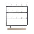 thumbnail image 1 of Jewelry Display Stand,Jewelry Display Stand Hanging Ear Cards Stand,Bracelet Jewelry Display Rack with 15 Hooks,Pendants Ears Storage Rack ,Dangle Ear, 1 of 8