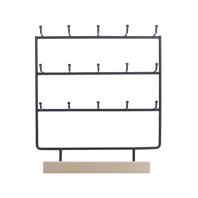 Jewelry Display Stand,Jewelry Display Stand Hanging Ear Cards Stand,Bracelet Jewelry Display Rack with 15 Hooks,Pendants Ears Storage Rack ,Dangle Ear