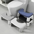 thumbnail image 4 of Injueey Taburete pequeño para baño, una cosa para múltiples usos en el inodoro, taburetes de baño para adultos integrados Almacenamiento y organización del hogar blanco, 4 of 5