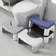 thumbnail image 2 of Toystoory Banquito para baño con ángulo elevado de confort, solución de almacenamiento superpuesta, taburete de baño integrado Almacenamiento y organización del hogar negro, 2 of 6