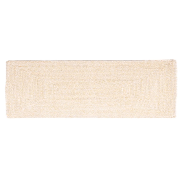 Leslie Country Yellow & White Area Rug Runner 2' x 6' Rectangle