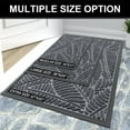 thumbnail image 7 of Buganda Waterproof Doormat, Non Slip Absorbent Rubber Door Mat for Outdoor and Indoor, Low Profile Dirt Trapper Front Door Rug, 30"x17",Grey, 7 of 7