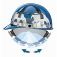thumbnail image 3 of Fibre-Metal by Honeywell E2RW01A000 SuperEight Thermoplastic Cap-Style Hard Hat with 8-Point Ratchet Suspension, White, Medium, 3 of 4