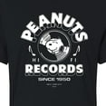 thumbnail image 3 of Peanuts - Snoopy Vinyl - Juniors Cropped Cotton Blend T-Shirt, 3 of 6
