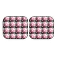 thumbnail image 4 of Picia Heart Plaid 2 Piece Car Windshield Sun Shade Foldable | Foldable Sun Shield for Front Window Blocks UV Rays and Keeps Your Vehicle Cool-Large, 4 of 7
