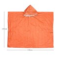 thumbnail image 2 of Película de aluminio reflexiva de la manta del espacio de la supervivencia de la prenda impermeable del impermeable de la emergencia PE, 2 of 8