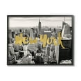 thumbnail image 2 of Stupell Industries Urban New York City Skyline Glam Detail Typography Framed Wall Art, 30 x 24, Design by Amy Brinkman, 2 of 5