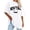 White, variant on Trendfront Womens New York Graphic T Shirt Oversized Retro State Letter Print Crewneck Short Sleeve Summer Fashion Casual Slouchy Tops