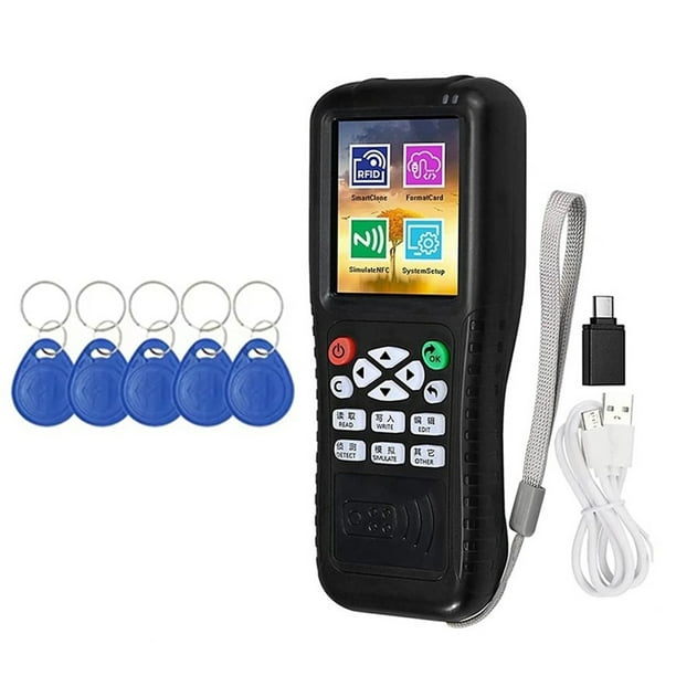 Lector y Escritor de Tarjetas Inteligentes RFID NFC X100 + RFID de 5 X 5200, Duplicador, Programador de Tarjetas de Identificación con IC, Copiadora de Claves Cifradas
