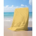thumbnail image 4 of Pure Yellow Beach Towels Oversized Super Absorbent, Simple Solid Color Lightweight Bath Towel Quick Dry Sets For Bathroom/Pool/Rv Camping/Beach Play/Gym Room/Picnic 35"x70", 4 of 8