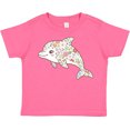 thumbnail image 3 of Inktastic Cute Flowered Dolphin Girls Toddler T-Shirt, 3 of 5