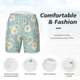 thumbnail image 5 of Lsque Mens Swim Trunks Floral Daisy Pattern - Bathing Suit Compression Liner - Beach Swim Shorts Swimwear - (S-3XL) - Stretch Quick Dry -3X-Large, 5 of 9