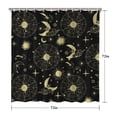 thumbnail image 5 of Gothic Shower Curtain Set - Dark Celestial Moon & Star Print, Mystical Cosmic Bath Decor, Waterproof Polyester 72"Wx72"L, Goth Aesthetic Gift, 5 of 5
