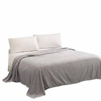 VerPetridure Flannel Massage Blanket Grey Super Soft Warm Solid Warm Micro Plush Fleece Blanket Throw Rug Sofa Bedding