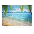 thumbnail image 5 of PRATYUS  Summer Beach Theme Tapestry Wall Hanging 60x40 Inch Palm Trees Ocean Sea Beach Wave Scenery Wall Art Tropical Nature Tapestry Holiday Home Decor for Bedroom Living Room 60x40in, 5 of 7