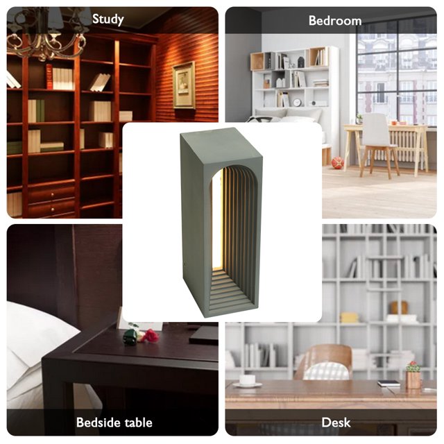 Lámpara De Mesa Lámpara Dormitorio 450mAh Luz de escritorio moderna Decoración de lectura creativa Adornos Ndcxsfigh Para estrenar