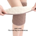 thumbnail image 4 of Winter Knee Warmers Thicken Fleece Lined Knee Brace Warm Thermal Knee Support Pad Compression Sleeve for Arthritic Knees, 4 of 8