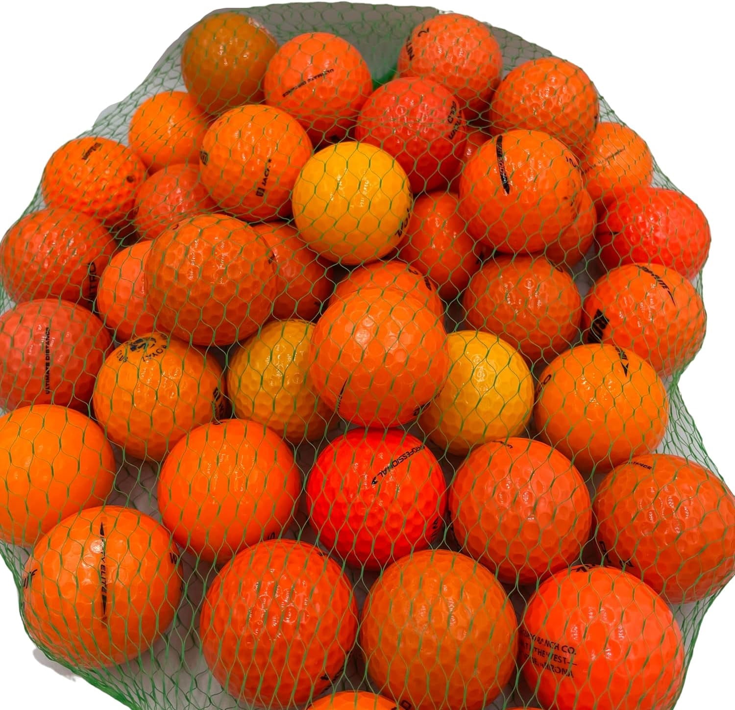 Golf Ball Planet - 50 Pack Orange Recycled Golf Balls (5A / Mint)