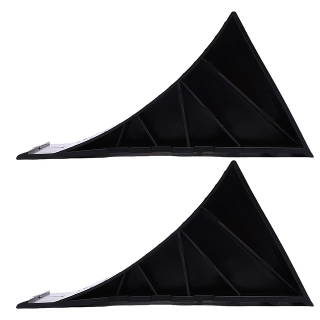 Vía Negra de Servicio Pesado Choque, Anti Slip 2pcs Instalación Fácil de Altura de la Rueda de Estabilidad para remolques de Vije de Automóviles ATV ATV