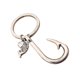 thumbnail image 1 of BESTYASH Llavero Colgante Gancho De De Metal Plateado Para Y Regalo, 1 of 6