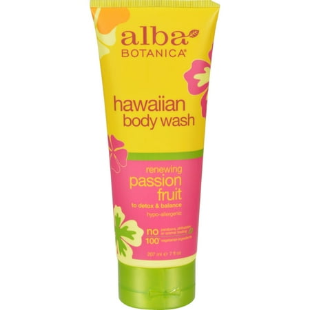 - Alba Botanica Hawaiian Passion Fruit Body Wash for Unisex, 7 fl oz