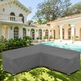 thumbnail image 7 of STARTWO Patio L-Shaped Sectional Sofa Cover Thickened Heavy Duty Outdoor Waterproof & Windproof Furniture Cover, 7 of 7