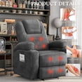 thumbnail image 3 of Homall Lift Recliner Comfy Chair Power Massage Electric Recliner Chairs for Adults,Blck, 3 of 7