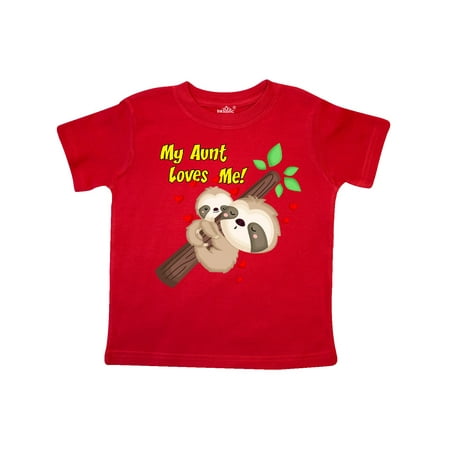 

Inktastic My Aunt Loves Me Gift Toddler Boy or Toddler Girl T-Shirt