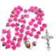thumbnail image 5 of Collar de rosario con cruz de cerámica suave, joyería sagrada, adorno decorativo, 5 of 5