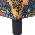 thumbnail image 3 of Jules Square Accent Footstool Ottoman Tango Blue, 3 of 11