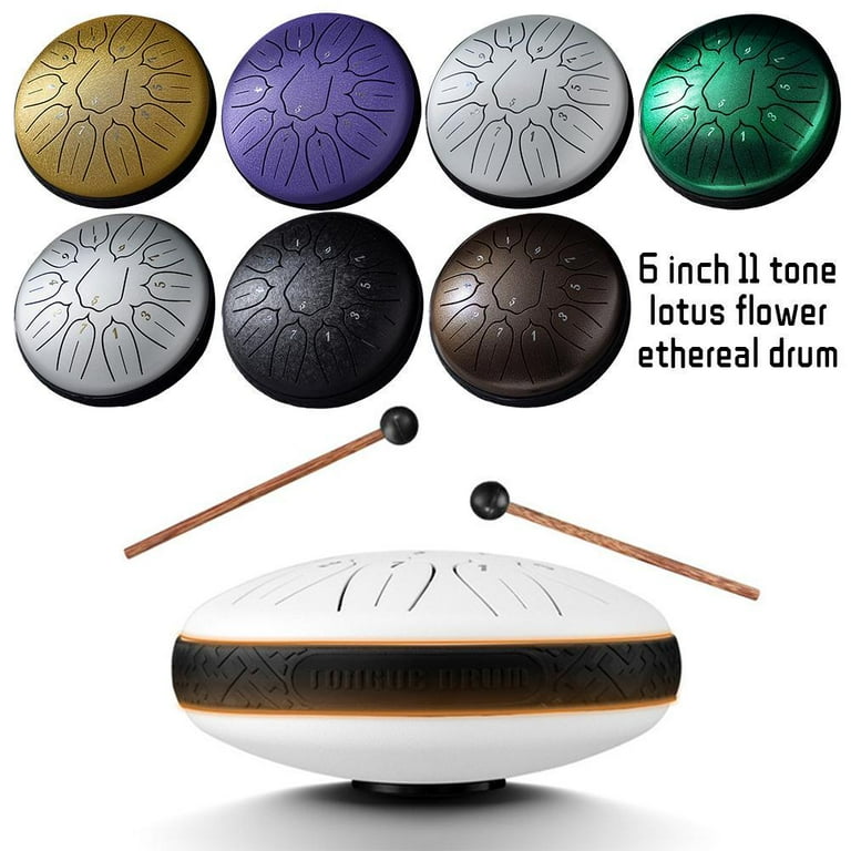 YUEYAN Mini Tone Steel Tongue Drum Healing Ethereal Drum For