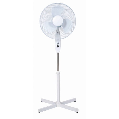 Cool Works 16" Pedestal 3-Speed Fan, Model #F-0645, White by Generic
