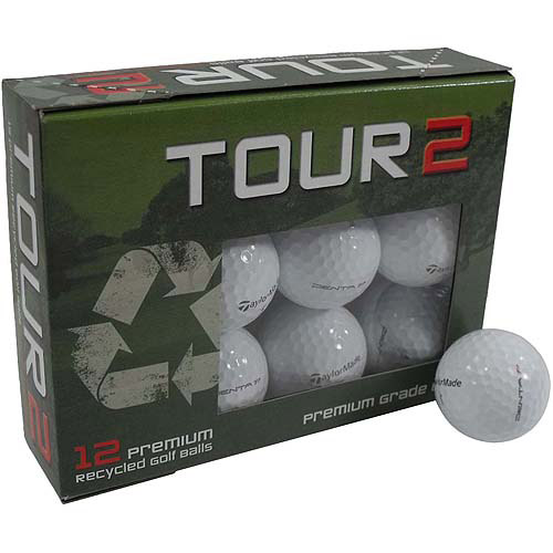 Various Brands Recycled B Grade Golf Balls In Mesh Bag (48 Pack, Optic