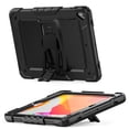 thumbnail image 3 of For Apple New iPad 9.7 inch Heavy Duty Full Body Rugged Tablet Kickstand Case Cover - Black/Black, 3 of 3