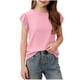 thumbnail image 1 of Camiseta de tirantes de cuello redondo para niños, primavera y verano, color liso, mangas abullonadas, manga corta, cuello redondo, camiseta para niños, camiseta de poliéster para niños., 1 of 5