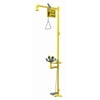 Bradley Drench Shower With Face/Eyewash,Yellow S19-310AC