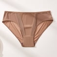 thumbnail image 4 of USNSM Women's Mesh High Waisted Underwear See Through Breathable Lingerie Panties Ladies Cheeky Briefs Brown XXL, 4 of 7